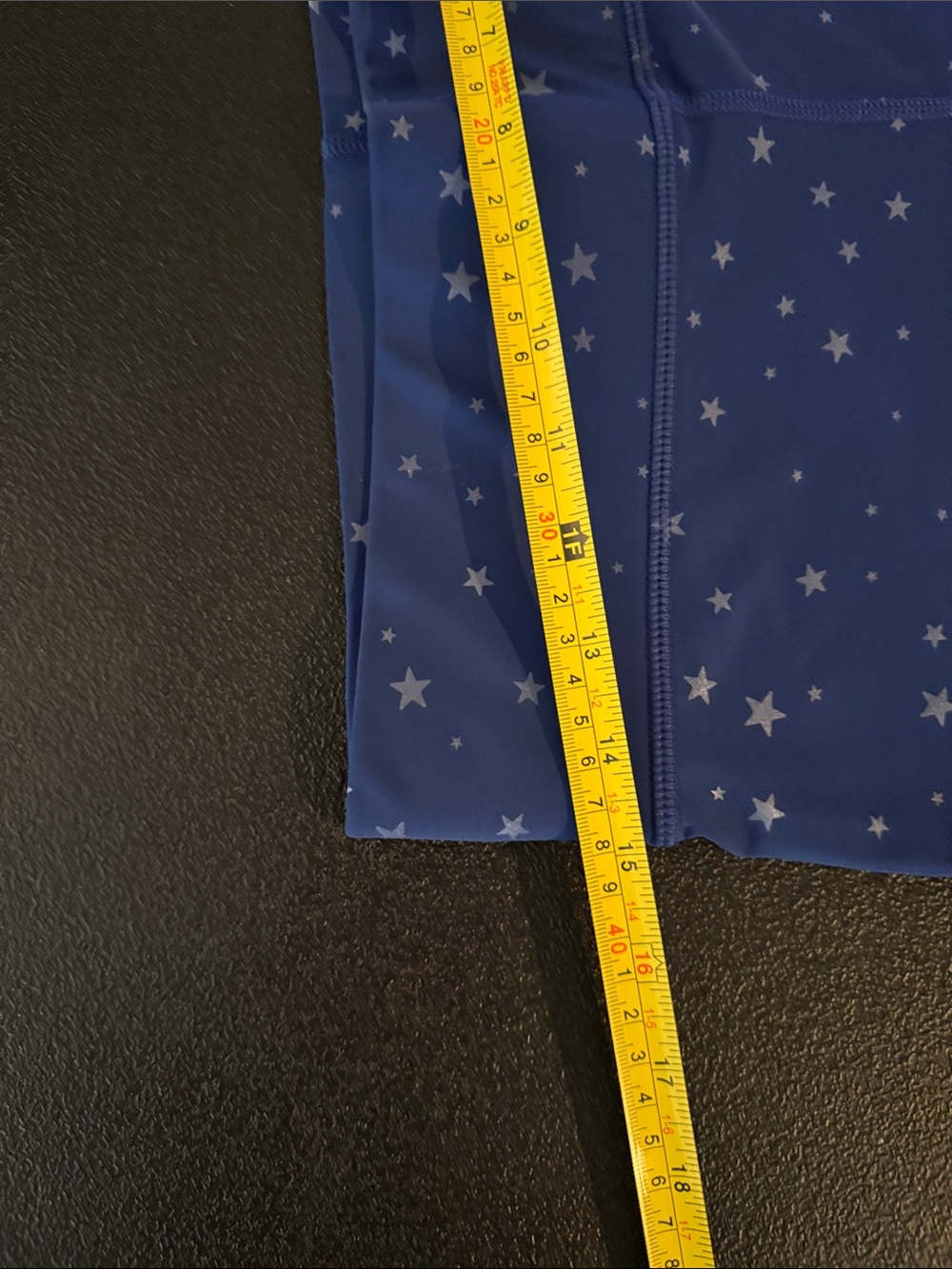 Terez Navy Star-Print Leggings Large - Picture 3 of 8
